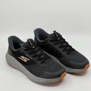 Skechers Go Run Starfuse Men’s 10 Wide Black Gray Running Shoes